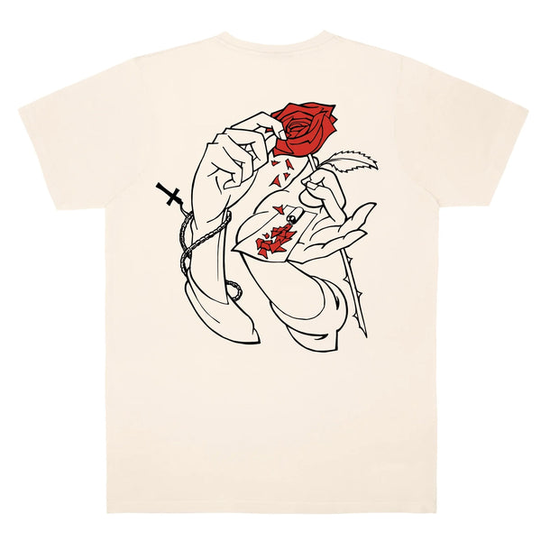 T-shirts - Jacker - Holy Roses T-shirt // Beige - Stoemp