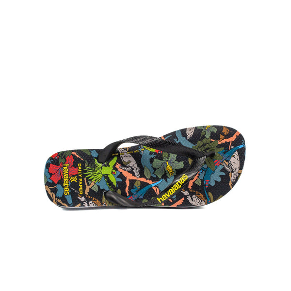 Havaianas X Daily Paper - Protect Paradise top vieux vue de haut