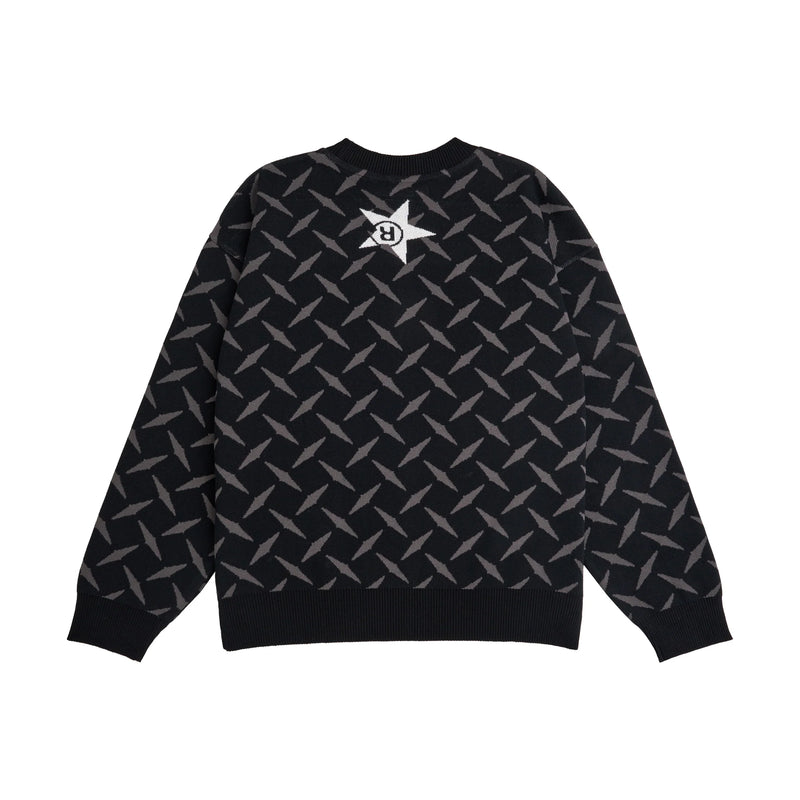 Boyd Knit Crewneck // Black/Dark Grey