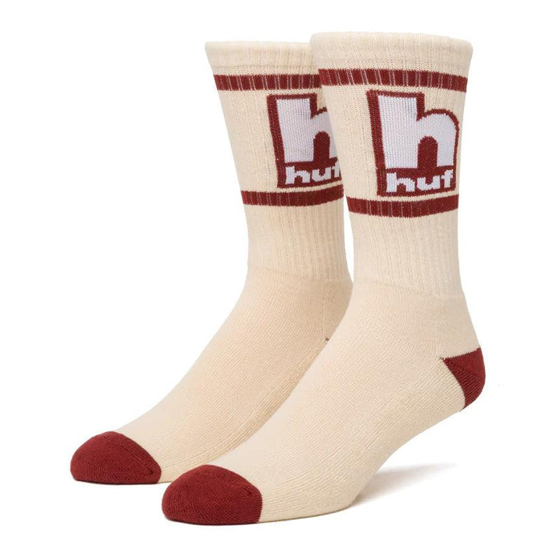 Chaussettes - Huf - Lower Case Crew Sock // Bone - Stoemp