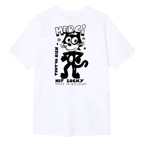 T-shirts - Merci Le Sang - Merci Le Chat // White - Stoemp