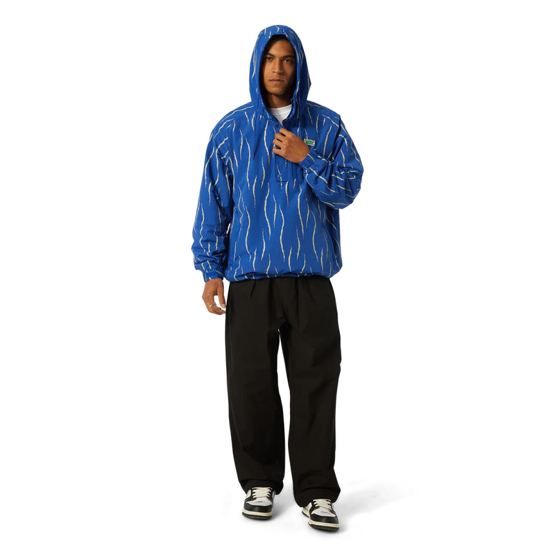 Vestes - Huf - New Day Striped Packable Anorak // Blue - Stoemp