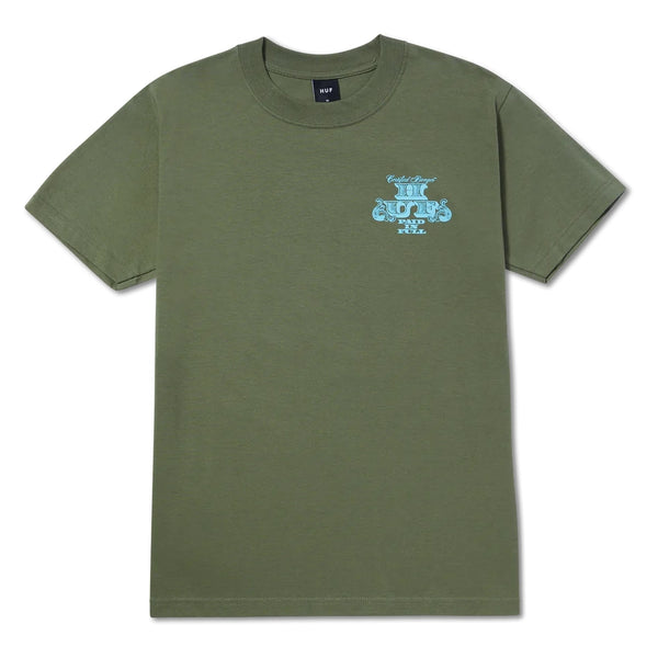 T-shirts - Huf - Paid In Full SS Tee // Olive - Stoemp