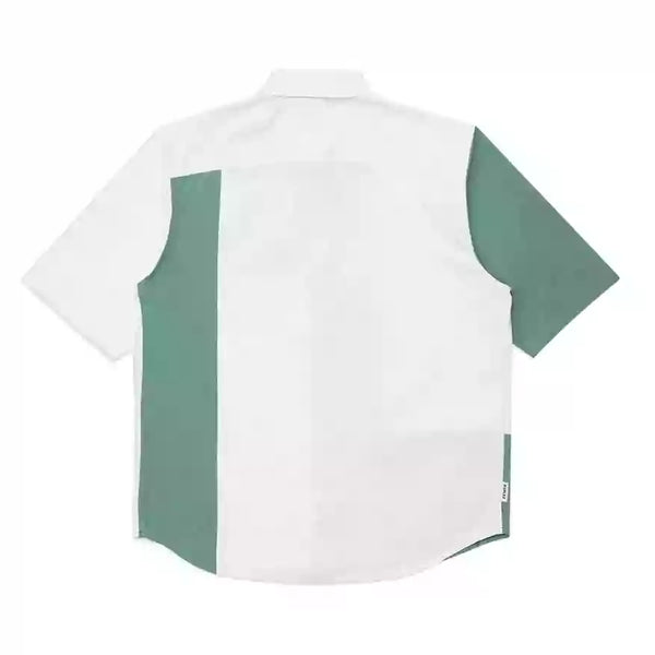 Chemises - Parlez - Solana Shirt // White/Dusty Aqua - Stoemp