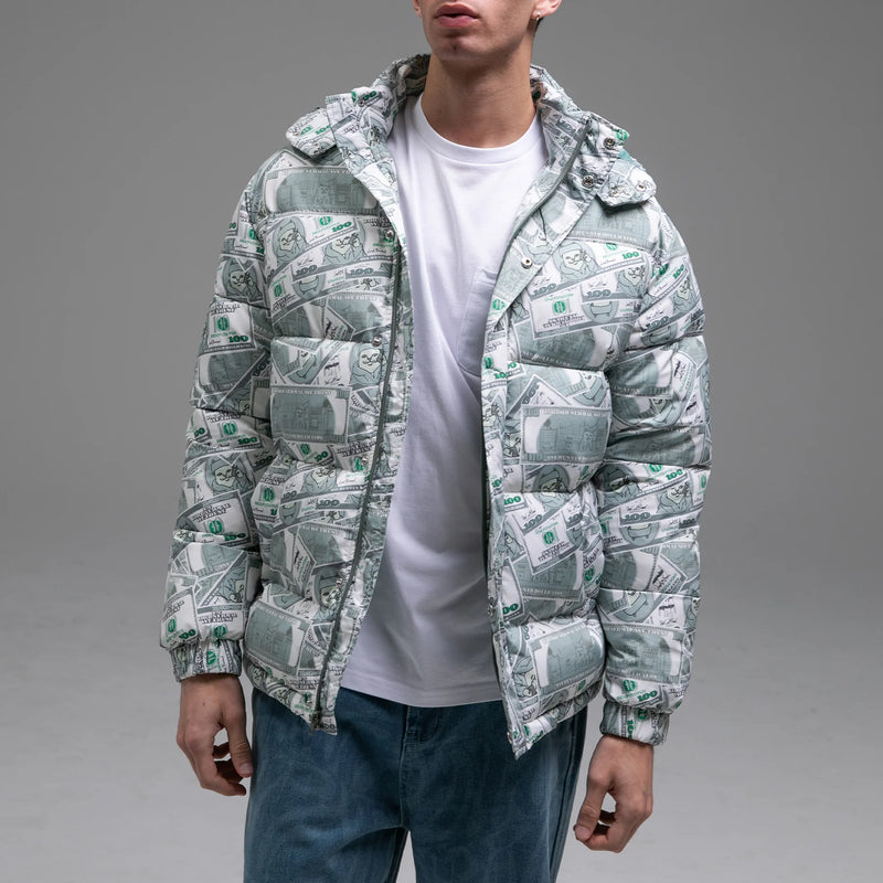 MoneyBag Puffer Jacket // Olive