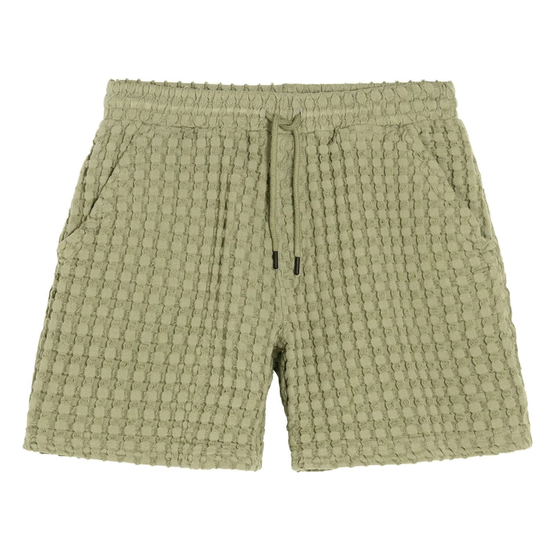 Porto Waffle Shorts // Dusty Green