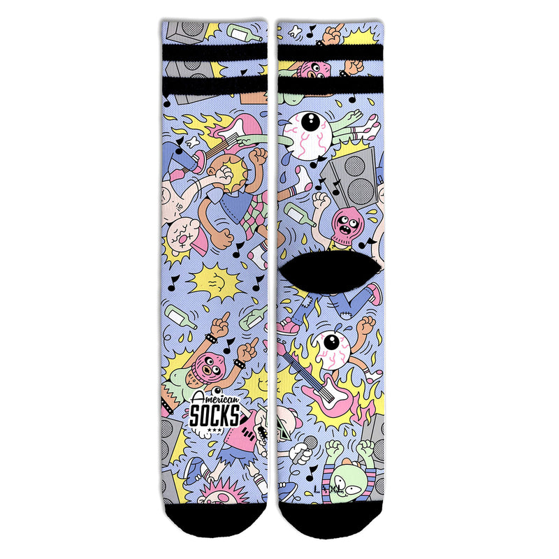 Chaussette American Socks Unisexe Motif Pogo Vue de Face 