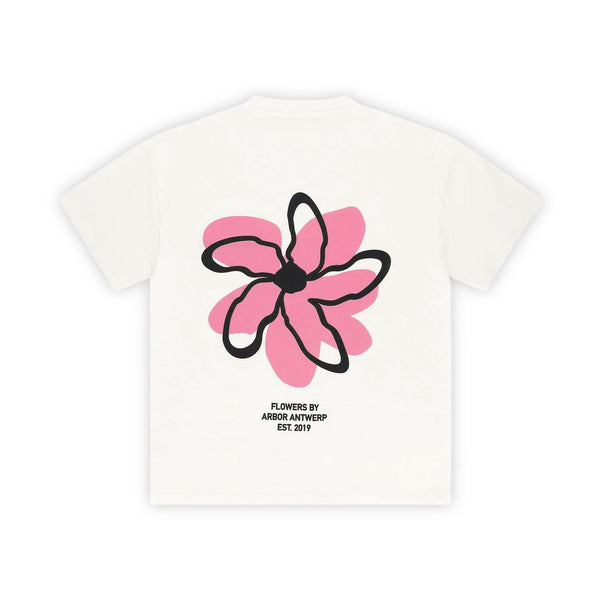 T-Shirt Arbor Antwerp Ecologique Blanc Vue de dos