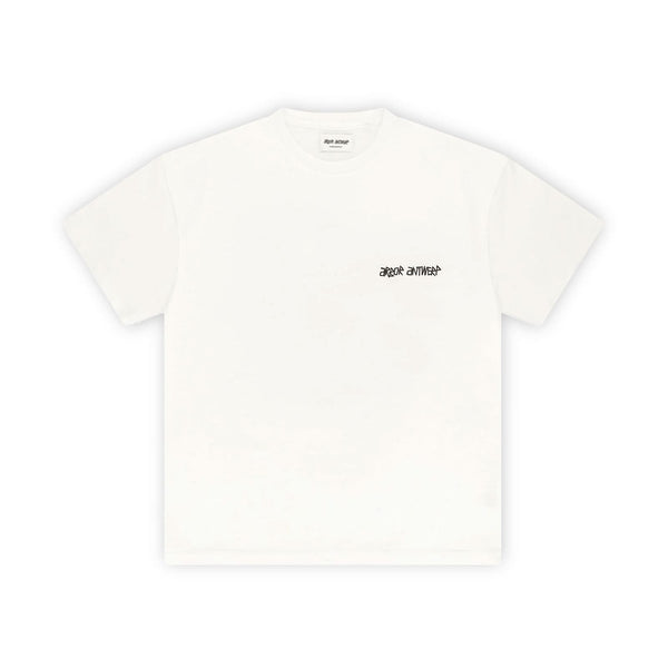 T-Shirt Arbor Antwerp Ecologique Blanc Vue de face