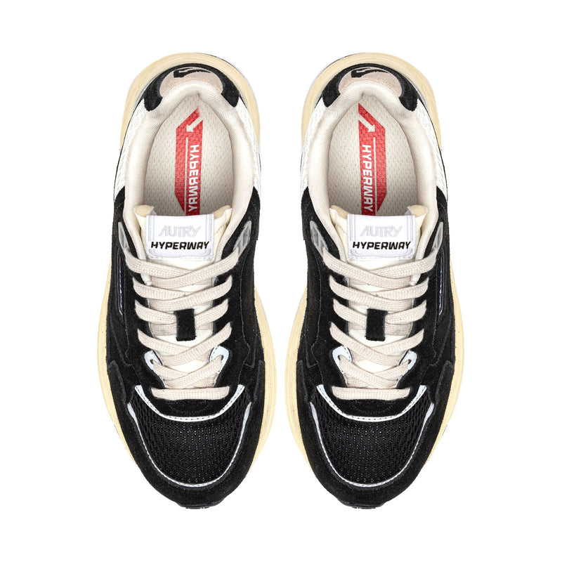 sneakers autry hyperway noires vue du haut