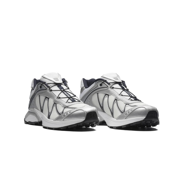 baskets salomon sneakers femmes XT Whisper grises vue de trois quarts