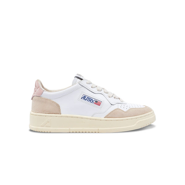 Baskettes Autry Sneakers Medalist Low Femmes women LS37 - white Powder blanc rose pink