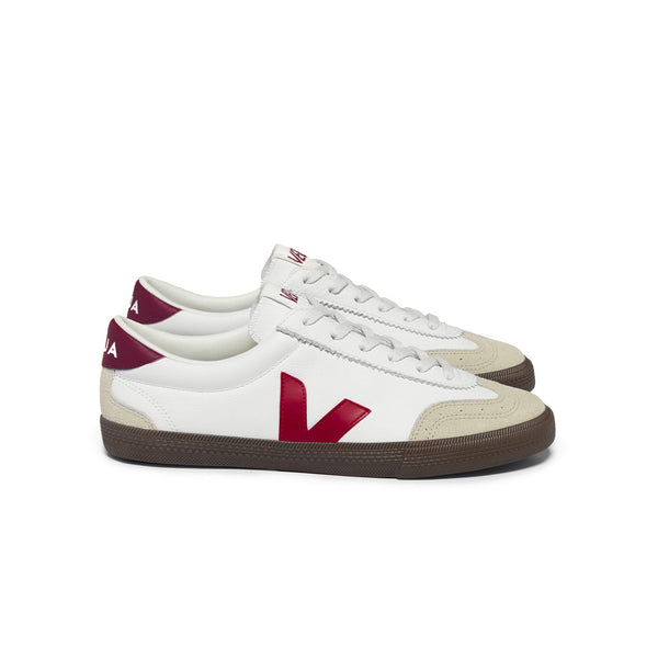 Volley OT Leather - White / Pekin / Bark
