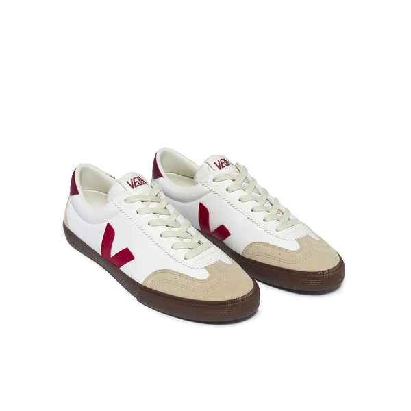 Volley OT Leather - White / Pekin / Bark
