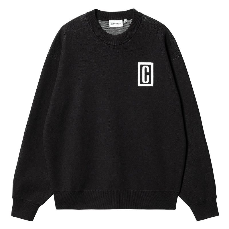 Pulls - Carhartt WIP - Built Sweater // Black/Wax - Stoemp