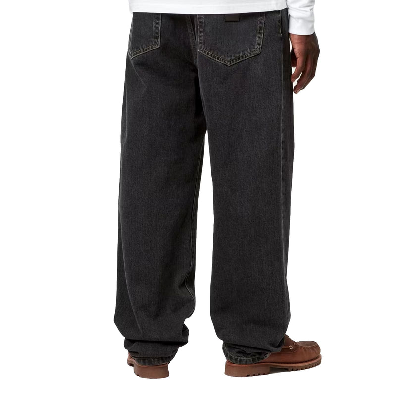 Pantalon Carhartt aaron noir porté vue de dos
