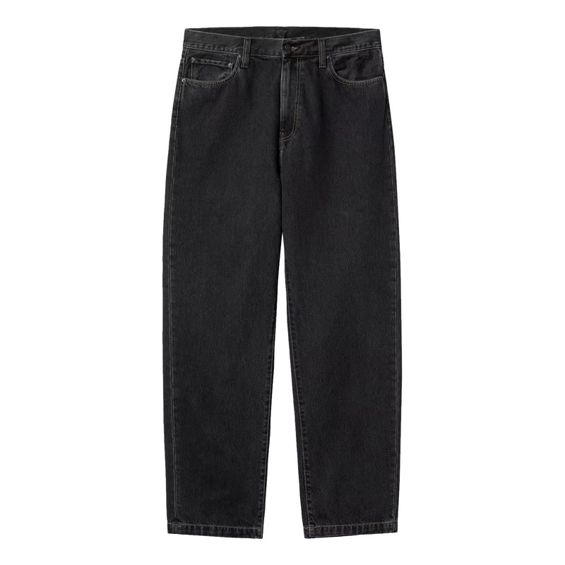 Pantalon Carhartt aaron noir vue de face