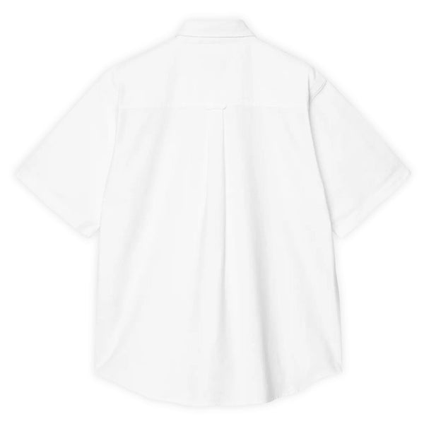 Chemise Carhartt blanche manches courtes vue de dos