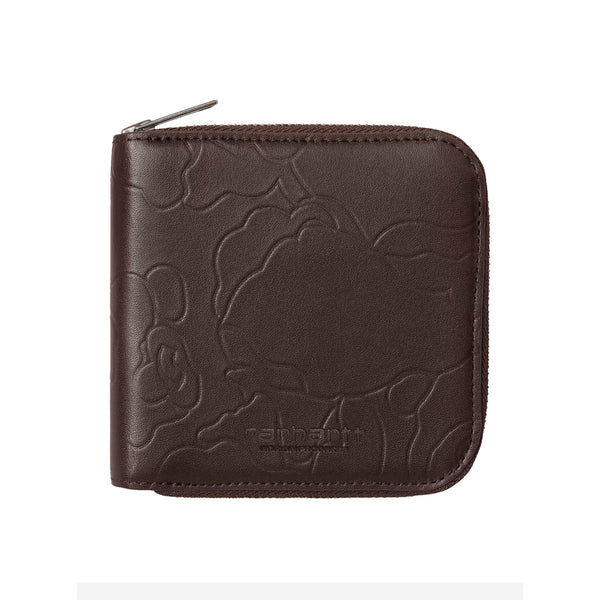 Portefeuille Carhartt cuir brun de face