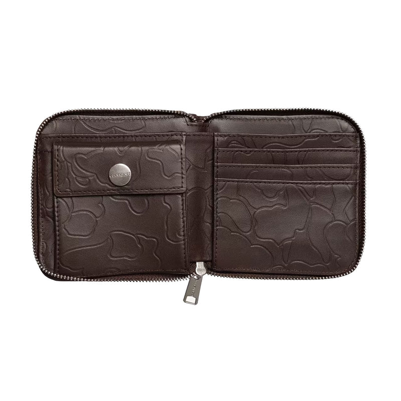 Portefeuille Carhartt cuir brun vue de l'intérieur