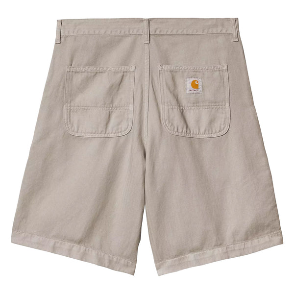 Short Carhartt Beige Hommes Vue de dos