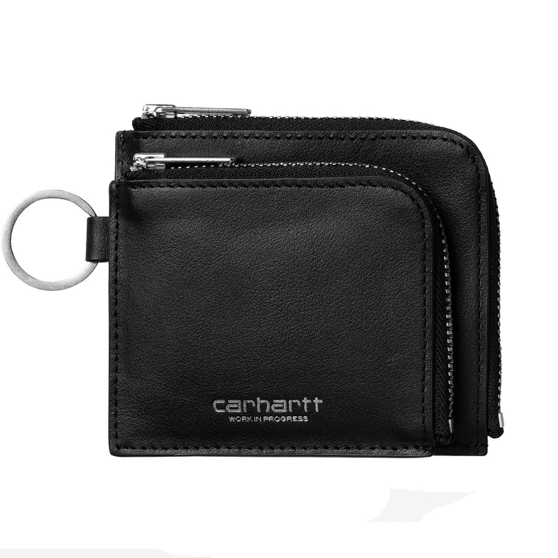 Portefeuille Carhartt Double Zip Noir Vue de face 