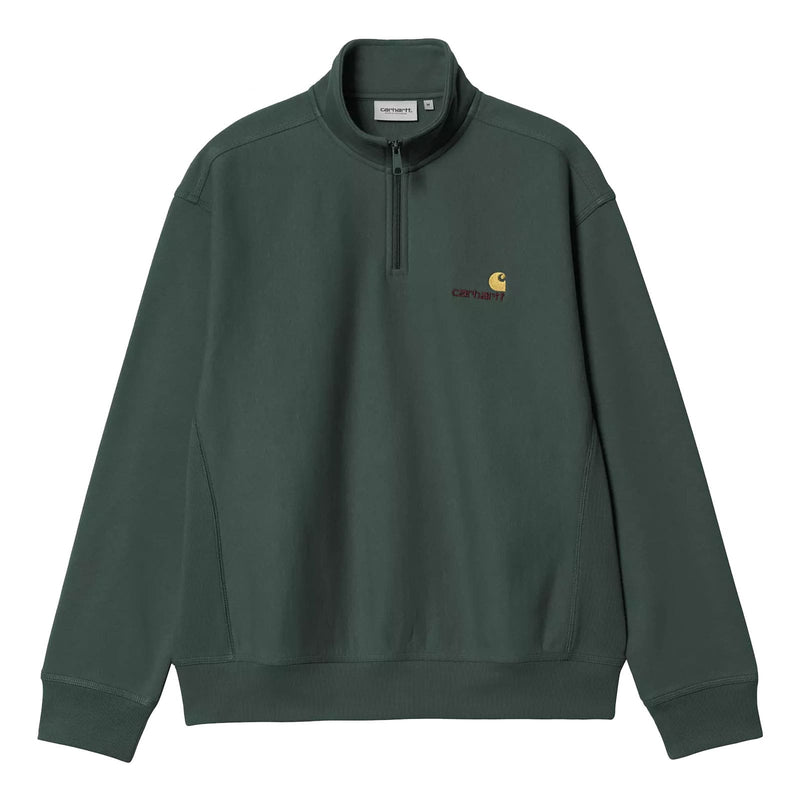 Half Zip Carhartt Vert Hommes Vue de face