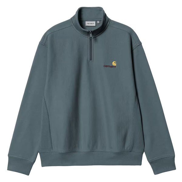 Half Zip Carhartt Bleu Hommes Vue de face