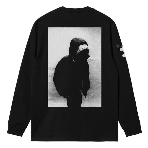 T-shirt Longue manche Carhartt Noir Motif photo Vue de dos