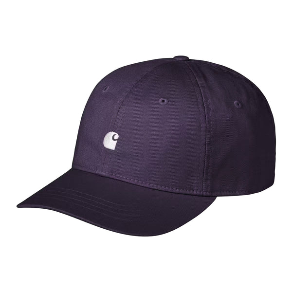 Casquette Carhartt Mauve  logo blanc Unisexe Vue de face 