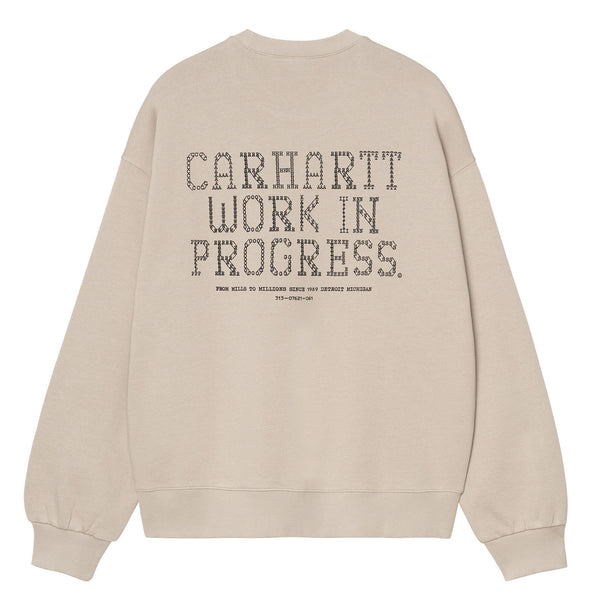 Crewneck Carhartt Beige inscription Carhartt dans le dos - vue de dos