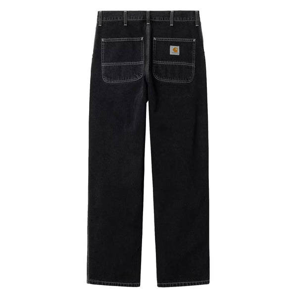 Pantalon Jeans Carhartt Noir couture Blanche Homme - Vue de dos