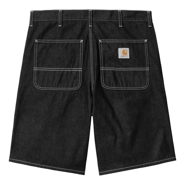 Short Carhartt Noir Homme avec couture blanche - Vue de dos