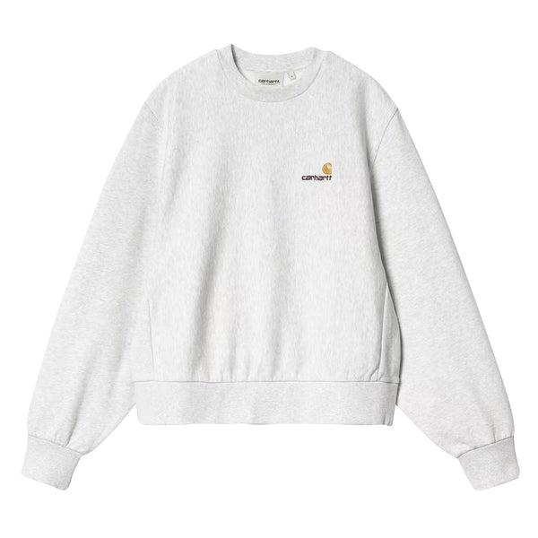 carhartt Script sweat gris pour femmes vu de face