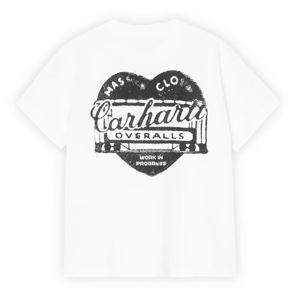 Garble T-Shirt blanc pour femmes Carhartt de dos