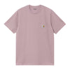 Carhartt WIP S/S Pocket T-Shirt Hortensia t-shirt unisexe bleu clair style streetwear vue de face