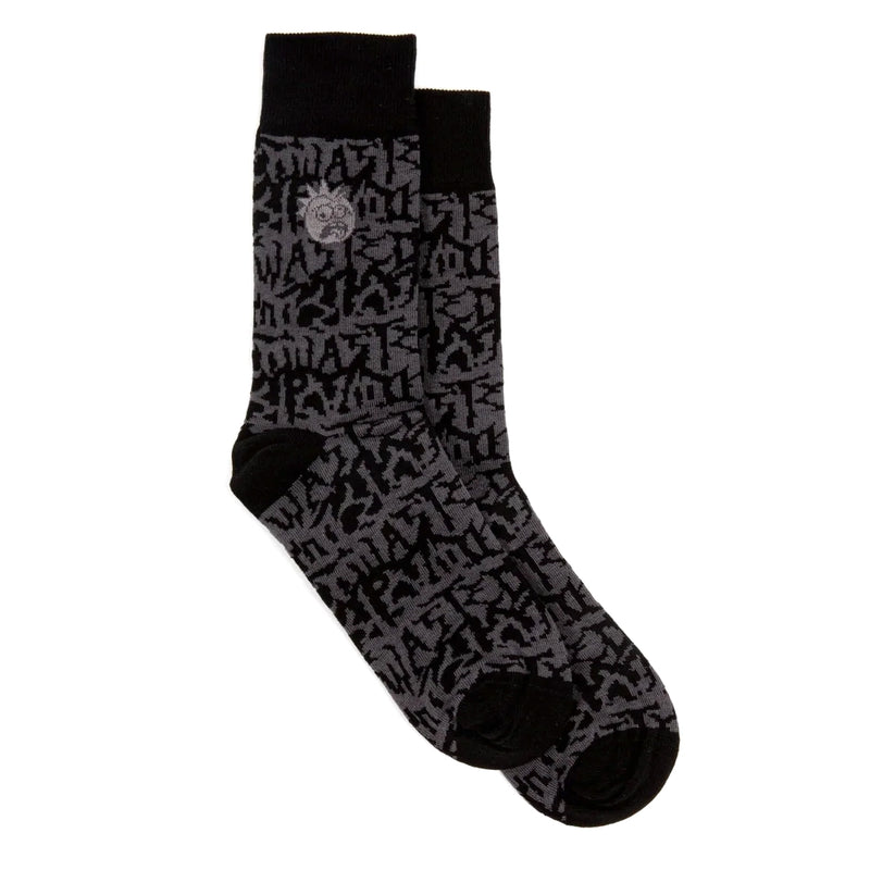 Allover Feeler Sock // Black/Charcoal