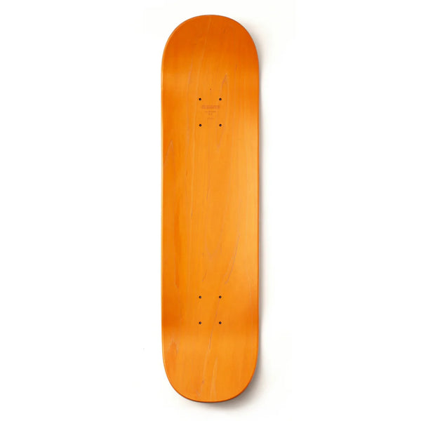 Planche de skate Cleaver Skateboard noir avec graphisme main matcha bleu ciel - vue de dos  