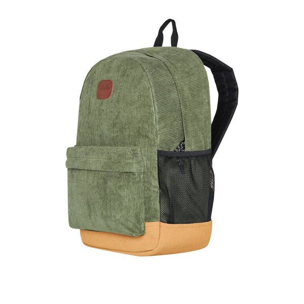 Sac a dos DC Shoes Khaki Velours Vue de coté