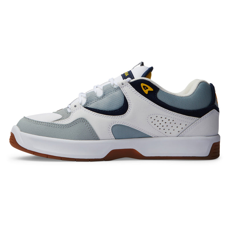 Chaussure de Skate DC Shoes Homme Blanc Gris vue de coté droit intérieur