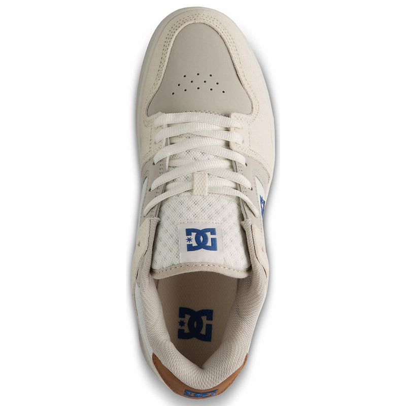 Chaussure de Skate DC Shoes Beige Homme Vue de haut
