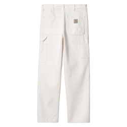 Pantalons - Carhartt WIP - Double Knee Pant // White Rinsed - Stoemp