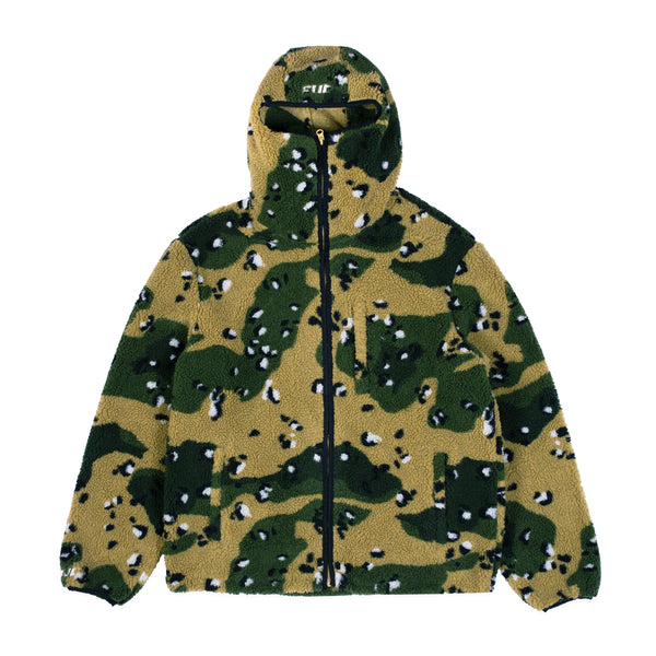 Fuc Hoodie Zip Camouflage Vue de Face