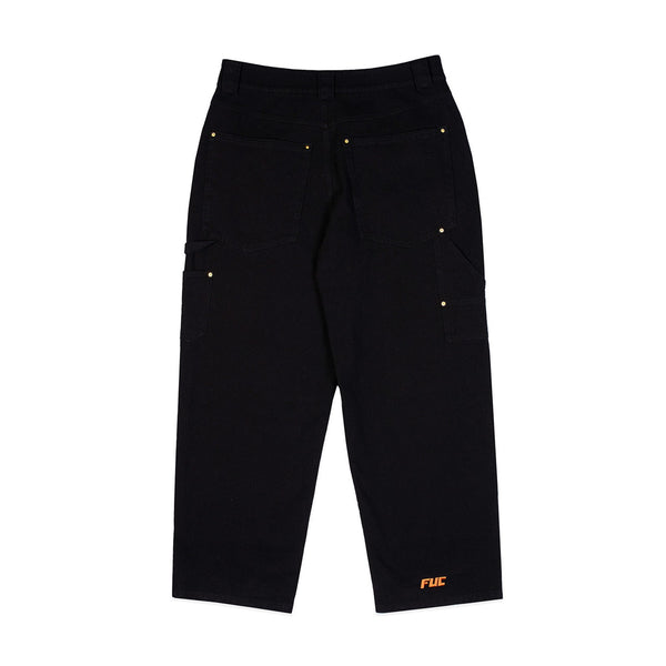 Fuc Pantalon Noir Homme Vue de dos