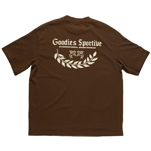 Goodies Sportive T-Shirt Brun Homme Vue de Dos