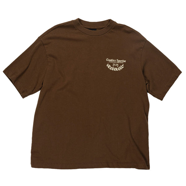 Goodies Sportive T-Shirt Brun Homme Vue de Face