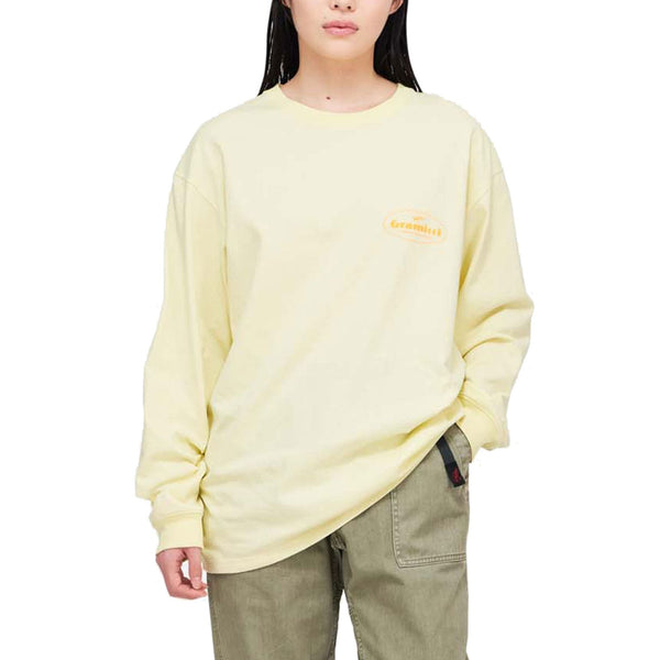 Gramicci T-shirt Longue Manche Lemon vue de face mannequin
