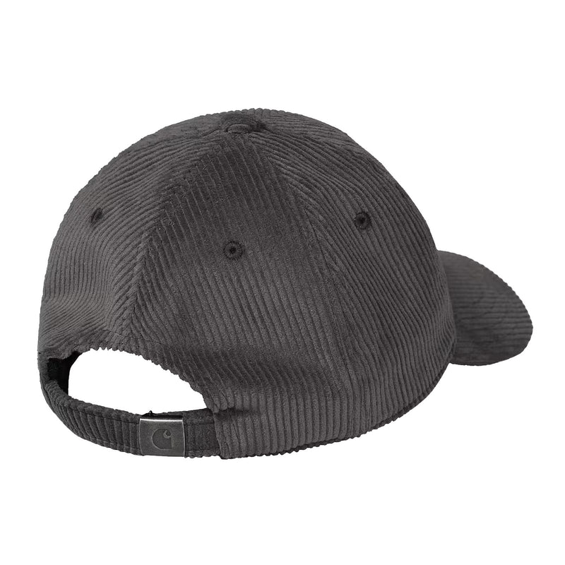 Casquette carhartt grise foncé en velours vue de dos 