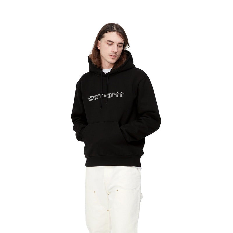 Sweats à capuche - Carhartt WIP - Hooded Elzy Sweat // Black/Wax - Stoemp