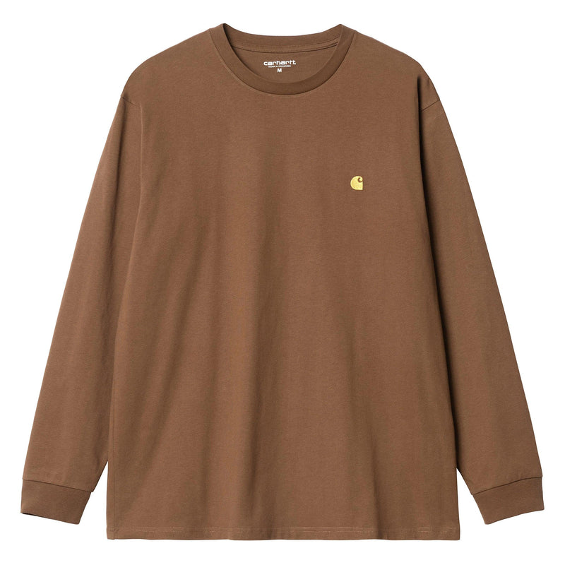 T-shirts - Carhartt WIP - LS Chase T-shirt // Tamarind/Gold - Stoemp